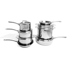 BergHOFF Professional 13pc Tri-Ply 18/10 Stainless Steel Cookware Set with SS Lids