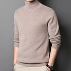 Heathered Turtleneck // Beige