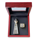 2010 New Orleans Saints Super Bowl XLIV Championship Ring & Trophy Set