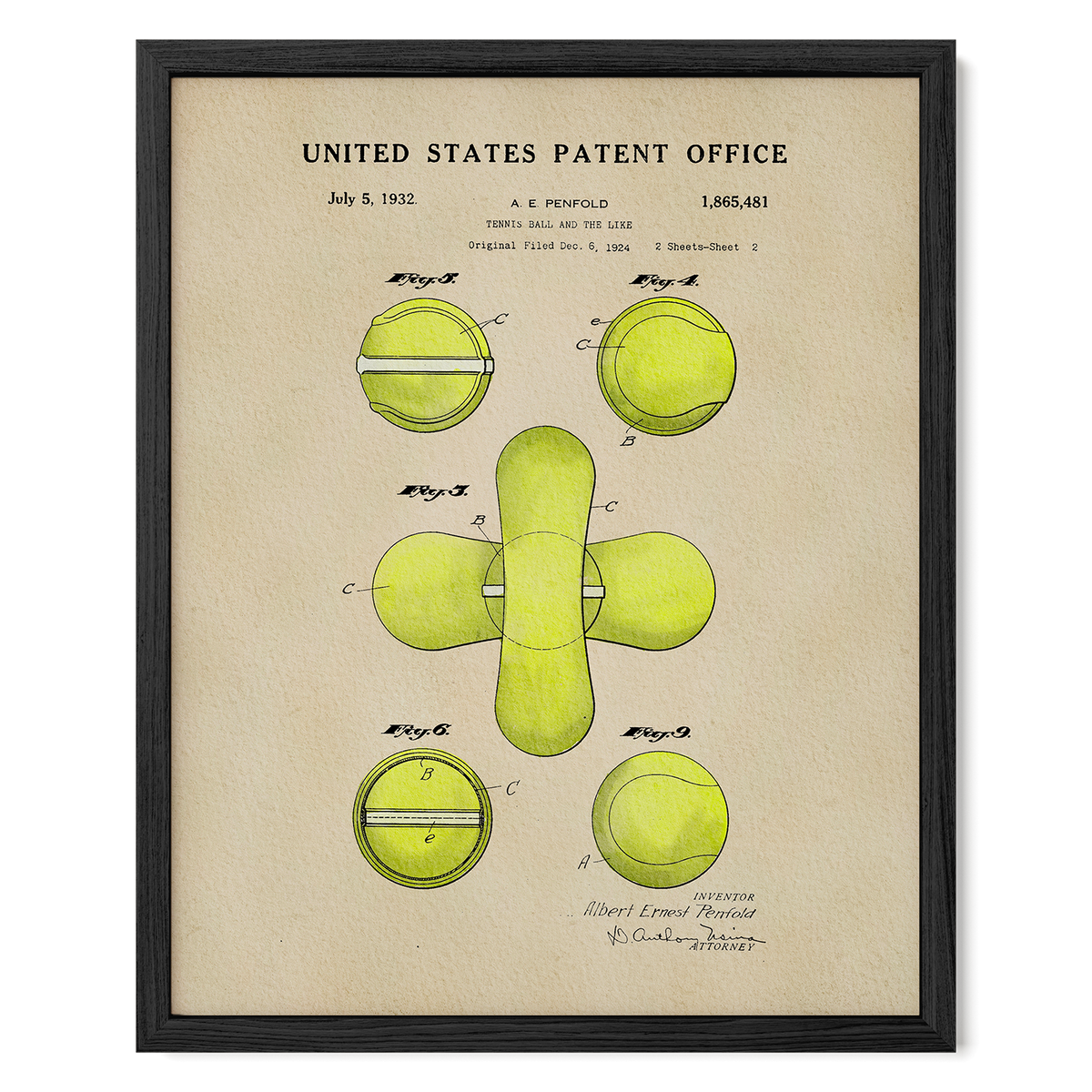 Vintage Tennis Ball (1932)