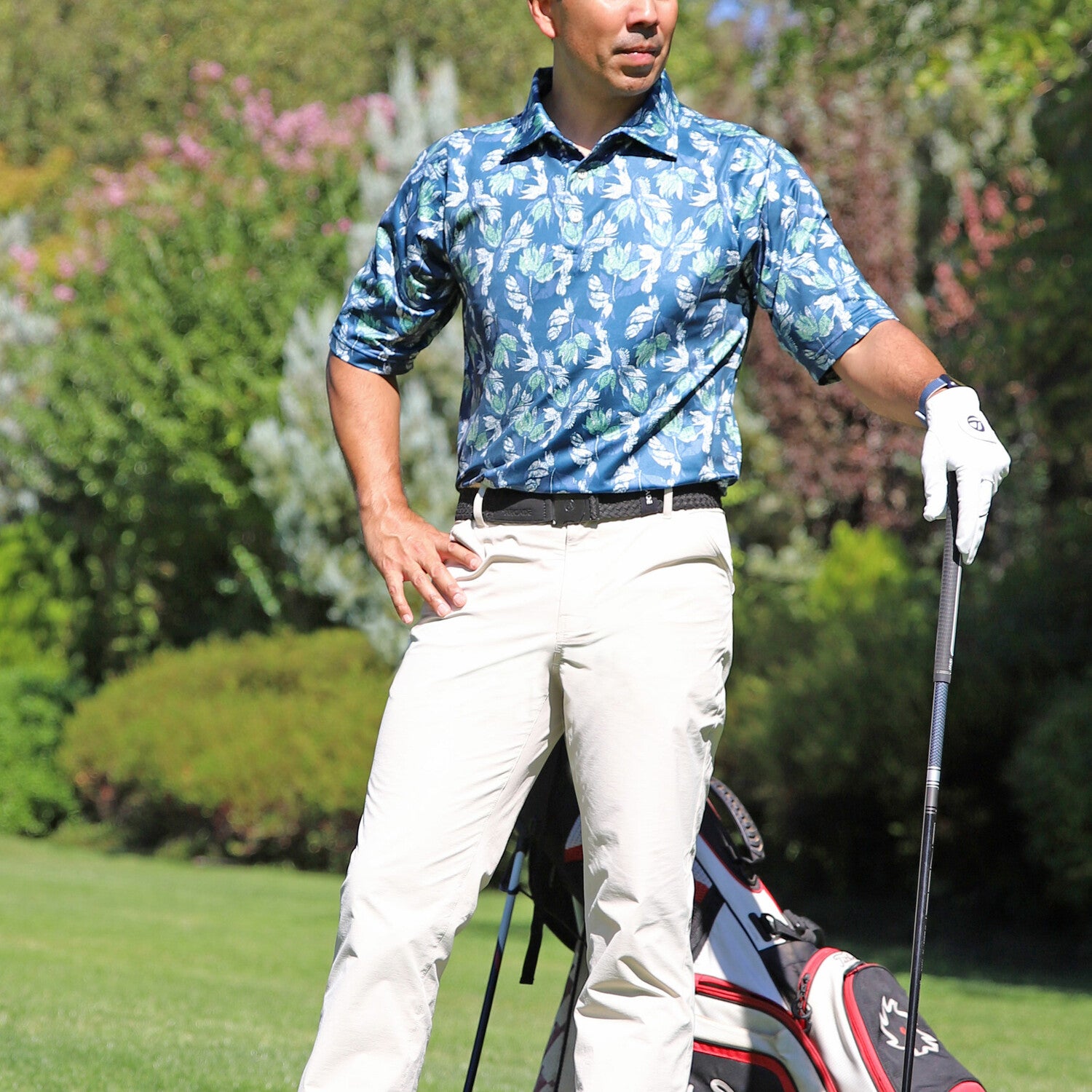 Men's Short Sleeve Polo // Vintage Tropical