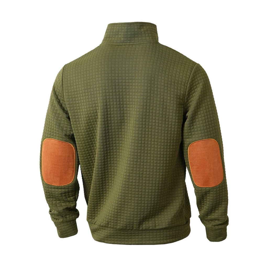 Quilted Sweatshirt // Army green