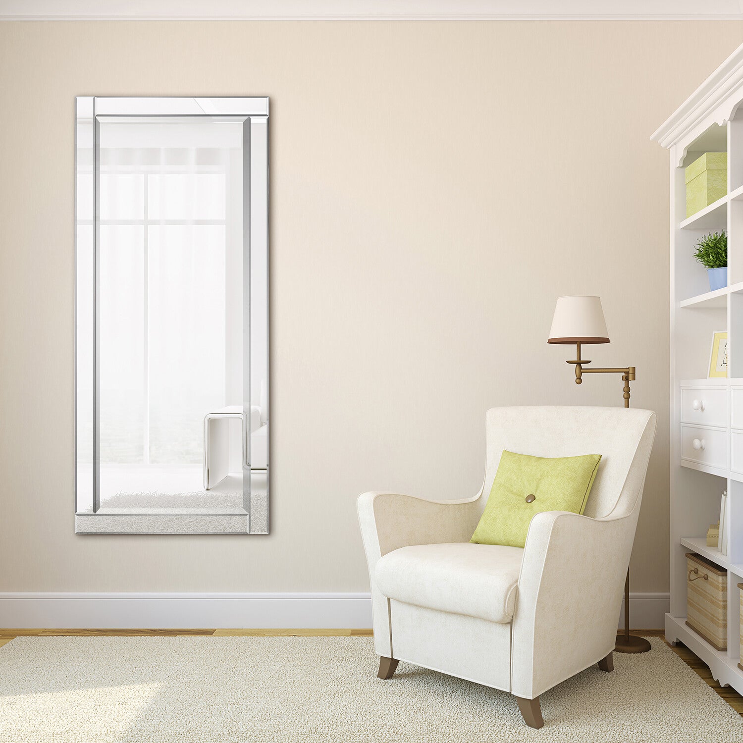 Moderno Beveled Rectangular Wall Mirror
