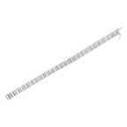 14K White Gold 4 7/8 cttw Baguette & Round Brilliant-Cut Diamond Channel- & Prong-Set Tennis Bracelet (I-J Color, I1-I2 Clarity) - Size 7.25"