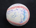 NFL Offensive Players Multi-Autographed Rawlings OAL Baseball Signed by 12
