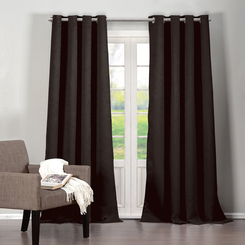 Quincy Solid Blackout Curtain Set // 2 Piece Set