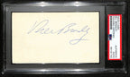 Bill Bradley HOF Signed/Auto 3x5 Index Card New York Knicks PSA/DNA 188592