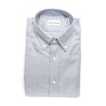 Ethan Regular Button-Down Shirt // Light Blue + Gray