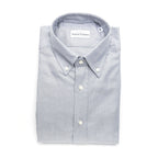 Ethan Regular Button-Down Shirt // Light Blue + Gray