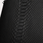 The Varese Black Hand-Painted Python Leather 14” Laptop Portfolio