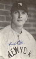 Nick Etten New York Yankees d. 1990 Signed/Auto 3x5  Photo 178216