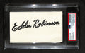 Eddie Robinson  Autographed 3x5 Index Card PSA/DNA 186549