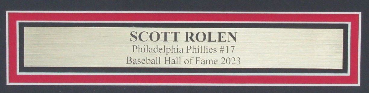 Scott Rolen HOF Autographed 16x20 Photo Phillies Framed Beckett 183628