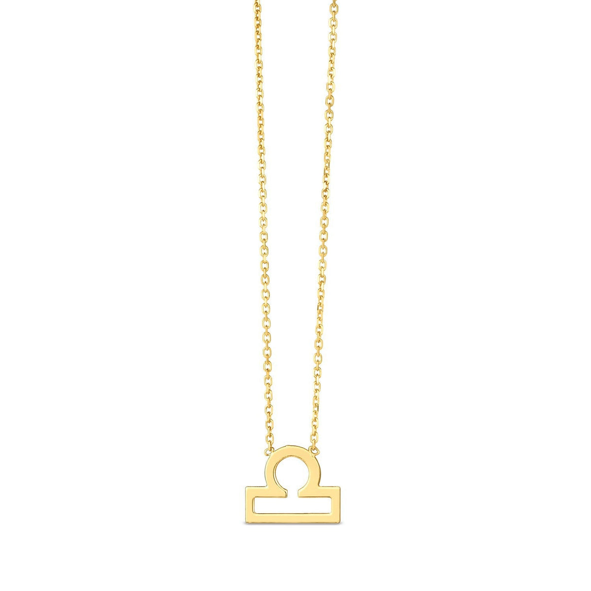 14K Yellow Gold Libra Necklace