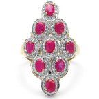 1.98 Carat Genuine Ruby .925 Sterling Silver Ring