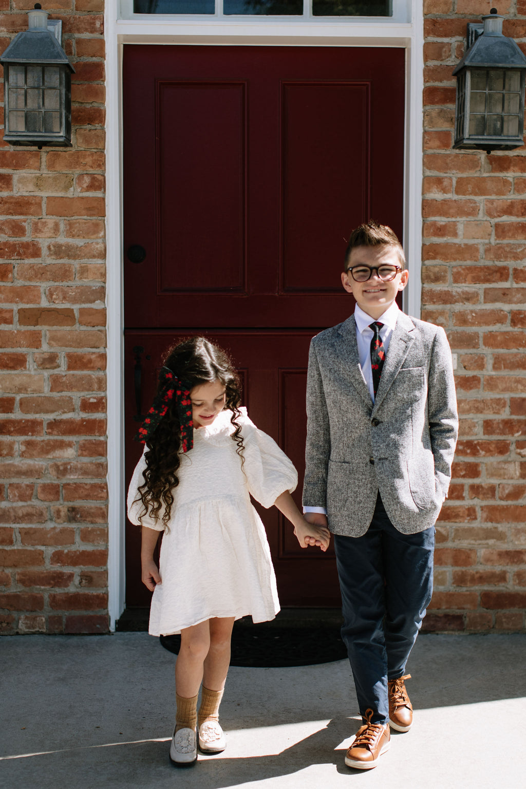 Red Hot Floral - Boys Tie