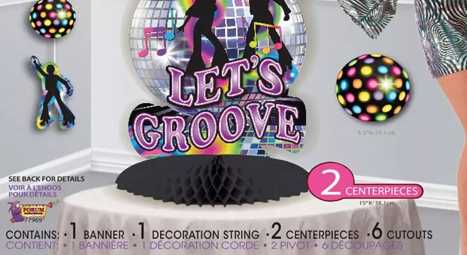 Disco Party Decorating Set – 12-Piece 70’s Groove Kit! 🕺✨
