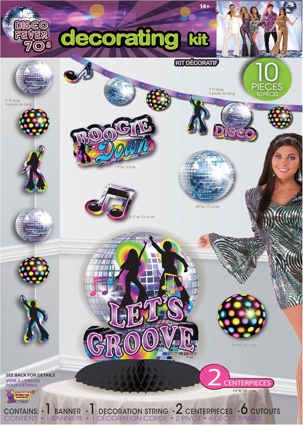 Disco Party Decorating Set – 12-Piece 70’s Groove Kit! 🕺✨