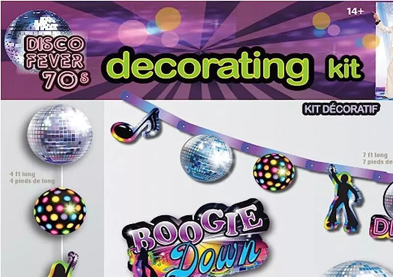 Disco Party Decorating Set – 12-Piece 70’s Groove Kit! 🕺✨