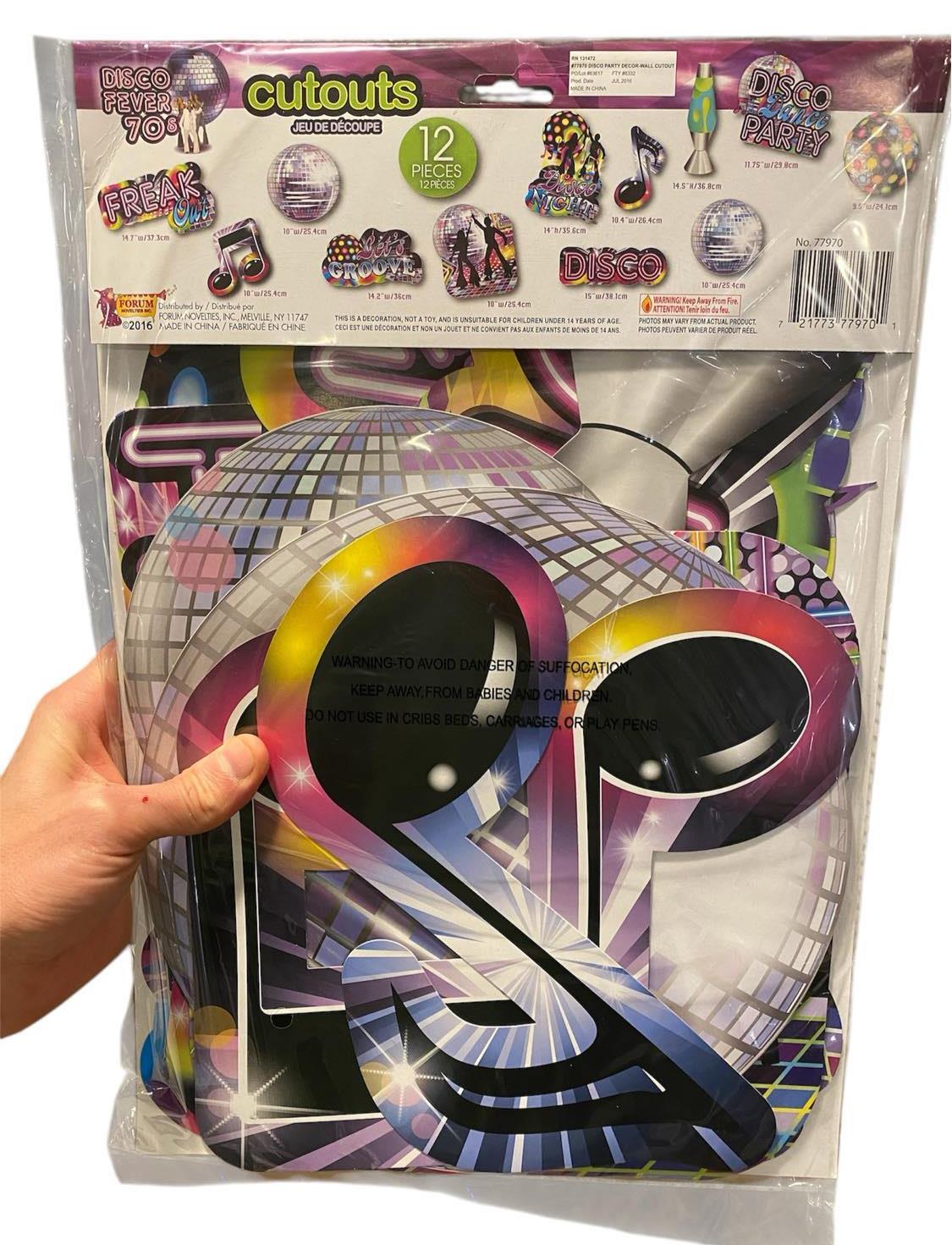 Disco Party Decorating Set – 12-Piece 70’s Groove Kit! 🕺✨