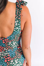 One Piece Tie Shoulder Breastfeeding Swimsuit 2026