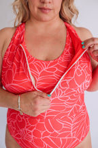 One Piece Zip Breastfeeding Swimsuit 2026