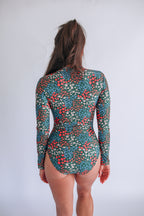 Long Sleeve One Piece Zip Up Breastfeeding Swimsuit 2026 | FINAL SALE
