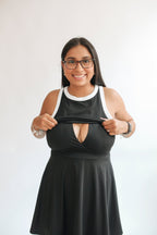 The Courtside Nursing Tennis Dress – Breastfeeding Friendly