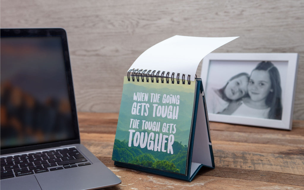 Demotivational Quotes Desk Spiral Flip Book - Hysterical Message Table Signs