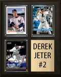 Derek Jeter #2 3 Card Plaque Topps Bowman 2023 2024 New York Yankees