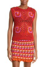 AYNI Liya Crochet Skirt Tomato X Small