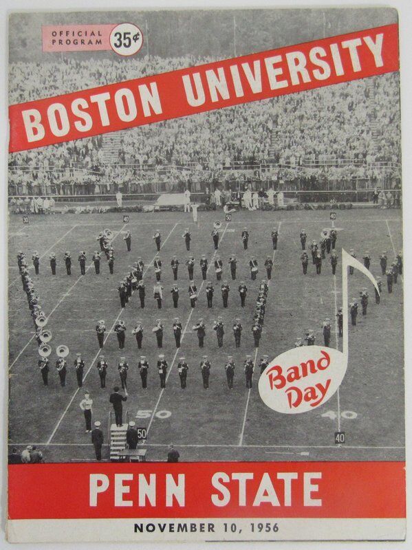 1956 Boston University vs. Penn State Nittany Lions Football Program 137660