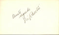 Bob "Hawk" Taylor Braves/Mets d.2012 Signed/Autographed 3x5 Index Card162469