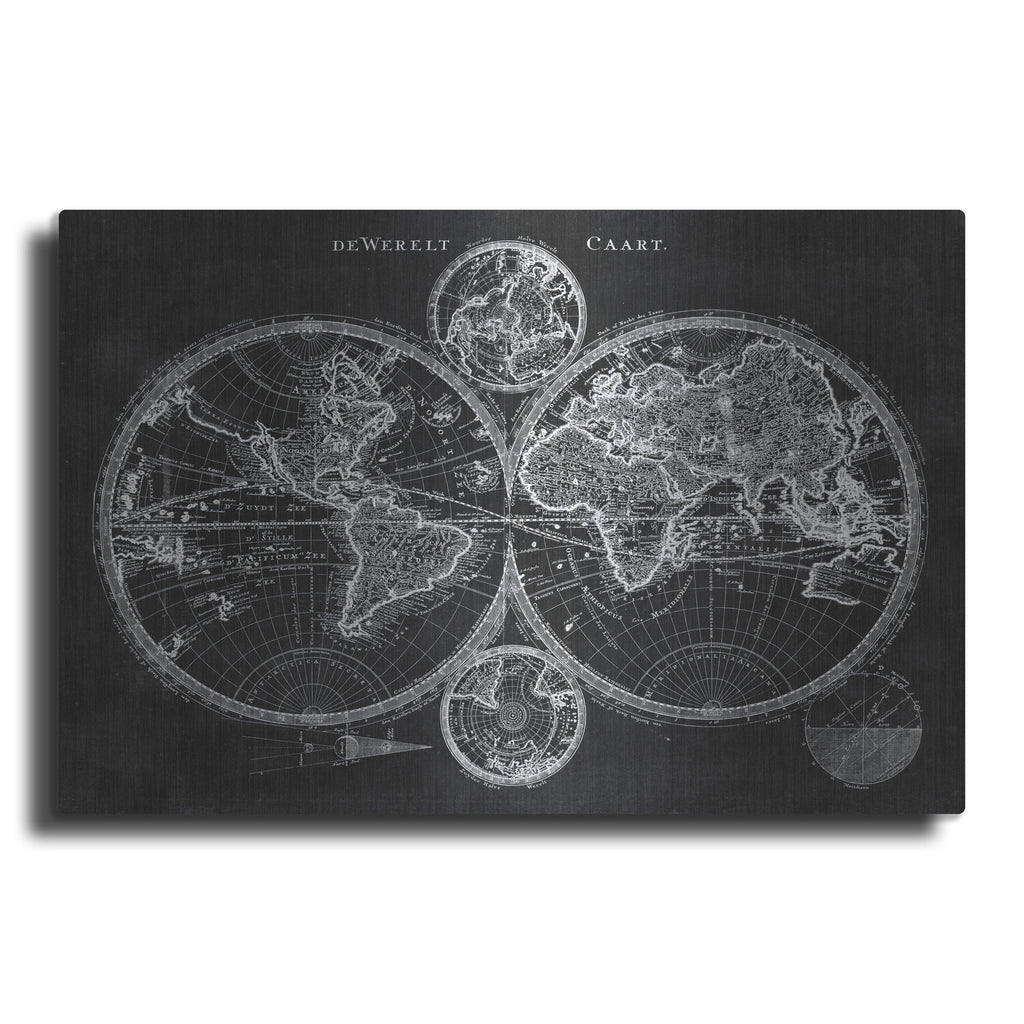 Charcoal World Map