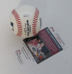 Denny McLain Autographed/Inscribed OML Baseball Tigers JSA 189359