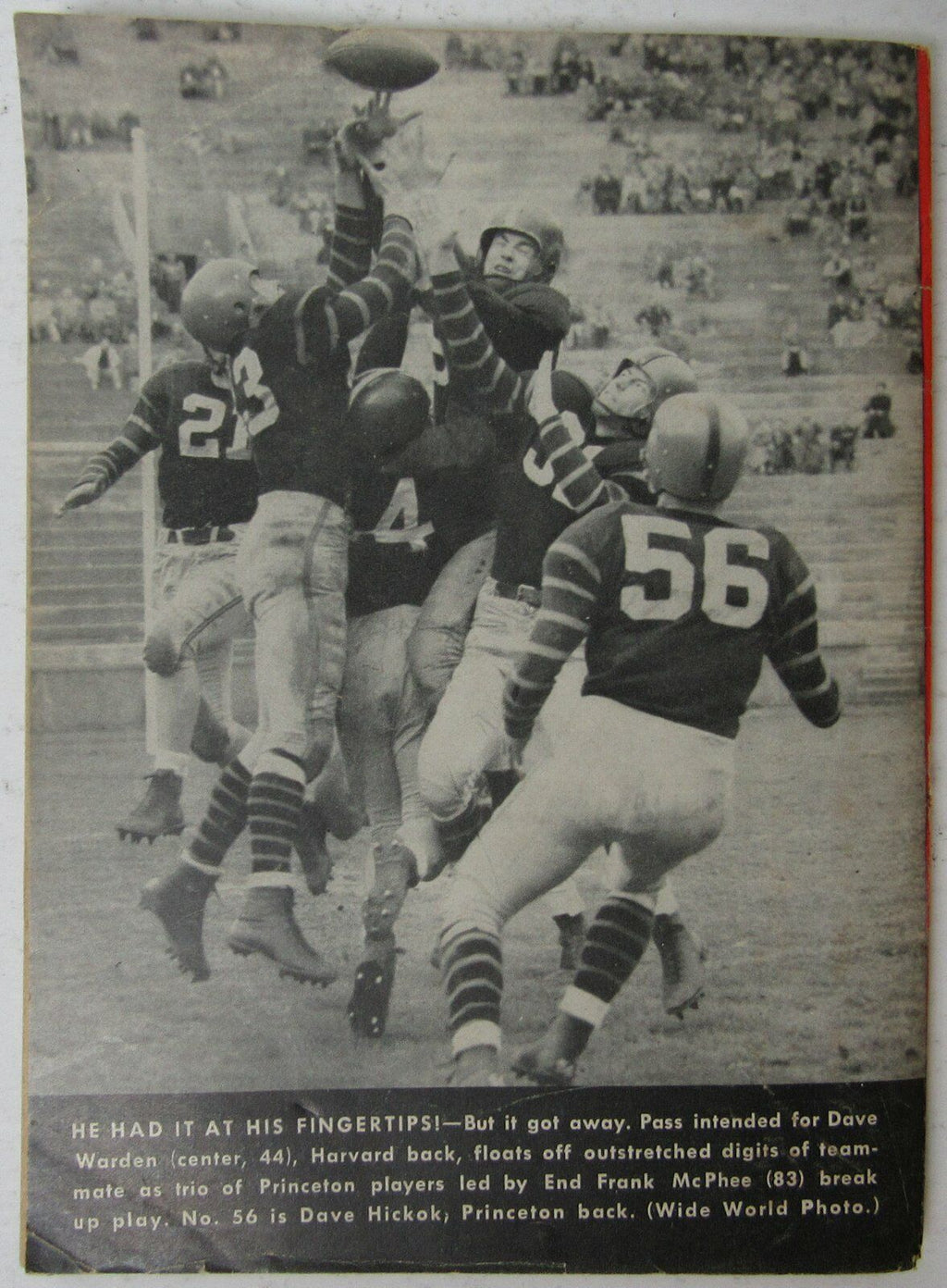 1951 Football Digest College & Pro Schedules, Scores Jim Thorpe on Pg. 57 144935