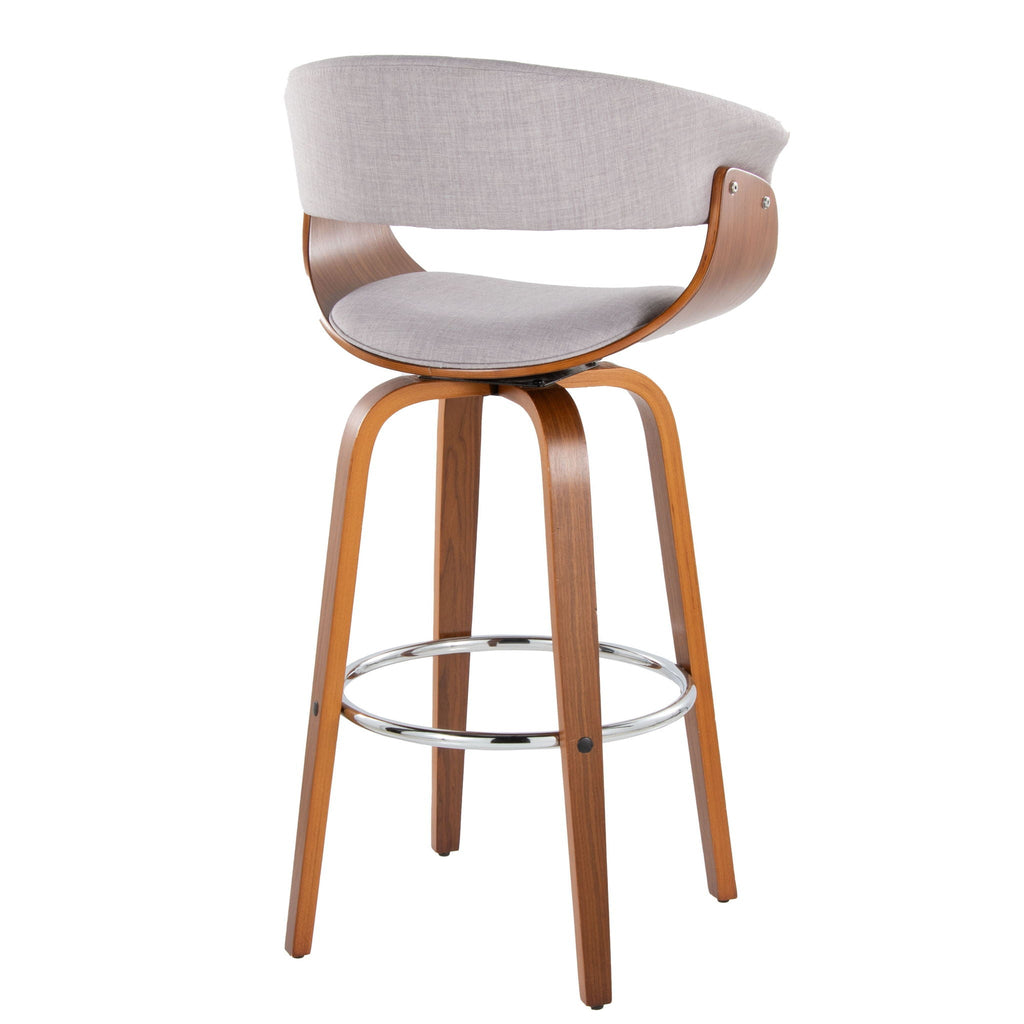 Vintage Mod - Mid Century Modern Fixed Height Barstool