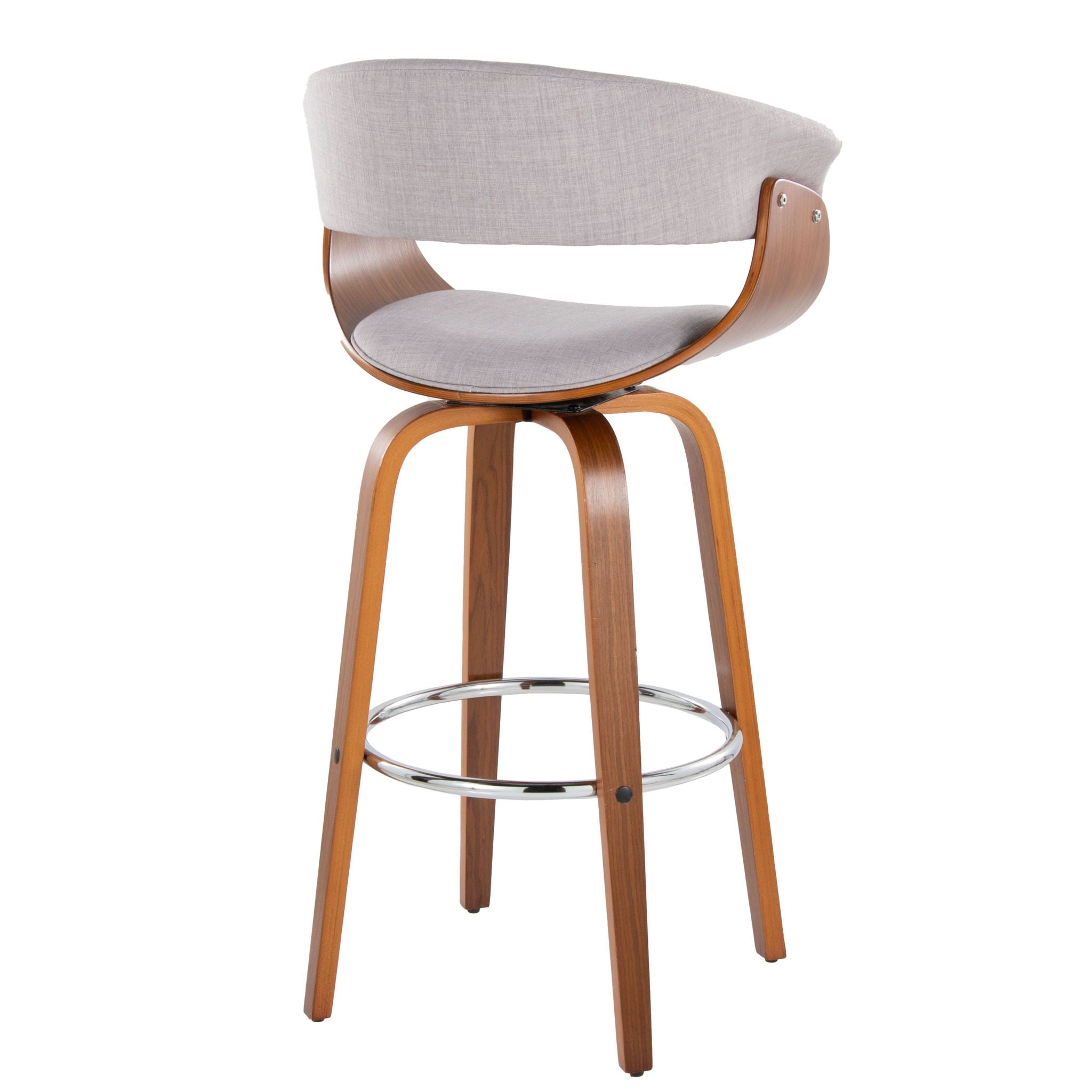 Vintage Mod - Mid Century Modern Fixed Height Barstool