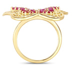 3.08 Carat Genuine Ruby .925 Sterling Silver Ring