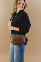 Jane Crossbody Bag | Brown Leather