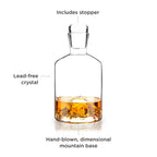 Mountain Crystal Liquor Decanter