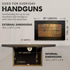 Hidden Gun Storage Safe Faith Over Fear Wall Decor Concealment Furniture