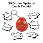 😂Food Dinner Decider Electronic Pocket KeyChain GaG 🍗🍟 20 Dinner Options!🍕🍔
