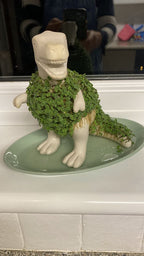 T-Rex Dinosaur Ceramic Planter - Sprouting Chia Pet Plant Pot - Gift Republic