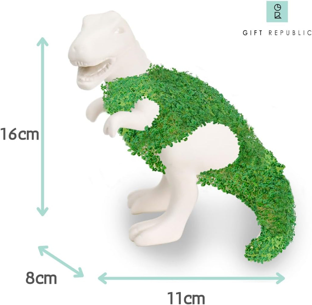 T-Rex Dinosaur Ceramic Planter - Sprouting Chia Pet Plant Pot - Gift Republic