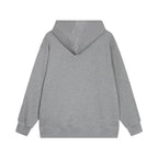 Dior Classic Letter Embroidered Hoodie Grey