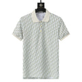 Dior Geometric Green T-Shirt With Collar