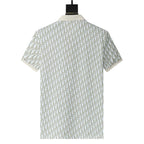 Dior Geometric Green T-Shirt With Collar