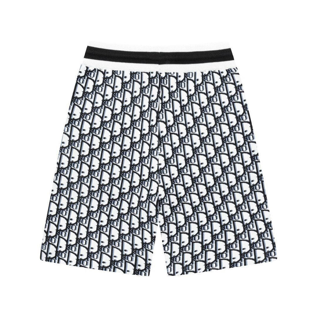 Dior Knit Basketball Shorts 'Black/White'