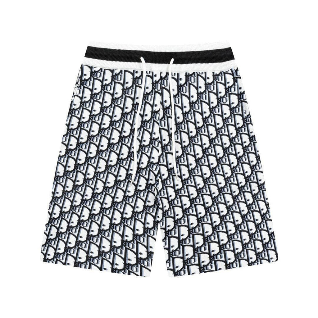 Dior Knit Basketball Shorts 'Black/White'